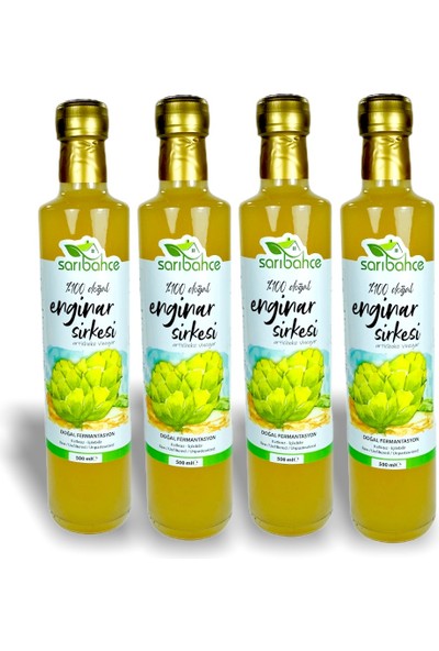 Enginar Sirkesi 500 ml 4'lü Doğal Fermente
