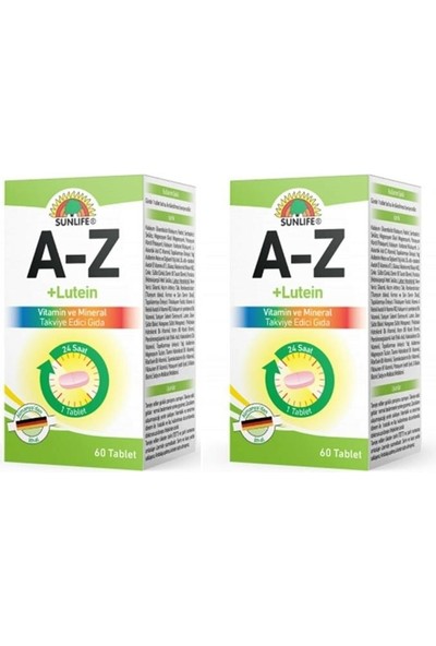 Sunlife A-Z Vitamin Lutein Tablet 2 Adet