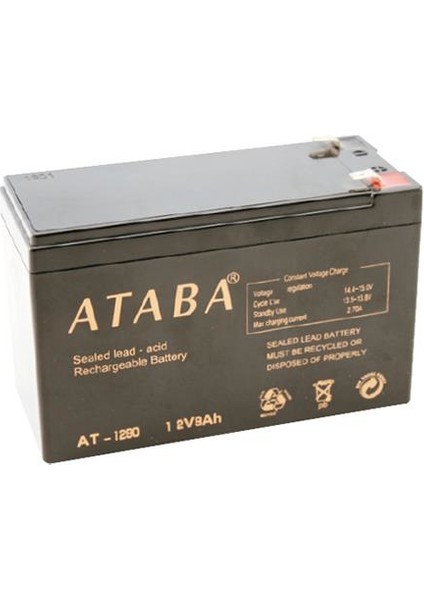 12 V 9 Ah Akü