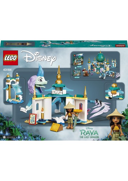 ® l Disney Princess# Raya ve Ejderha Sisu 43184 - Çocuklar İçin Yaratıcı Oyuncak Yapım Seti (216 Parça)