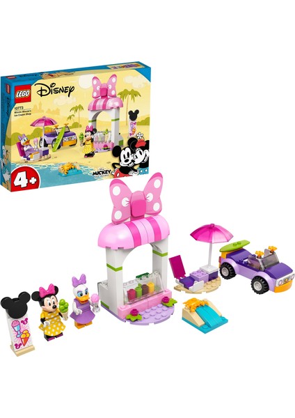 LEGO® # Disney Mickey and Friends Minnie Fare'nin Dondurma Dükkanı 10773 - Çocuklar İçin Yaratıcı Oyuncak Yapım Seti (100 Parça)