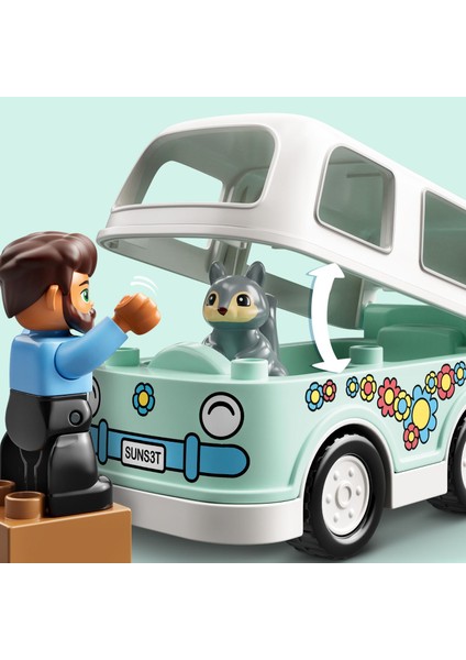 Duplo® Kasabası Ailece Karavan Macerası 10946 Çocuklar İçin Kamp Temalı Yapım; Oyun ve Öğrenme Oyuncağı (30 Parça)