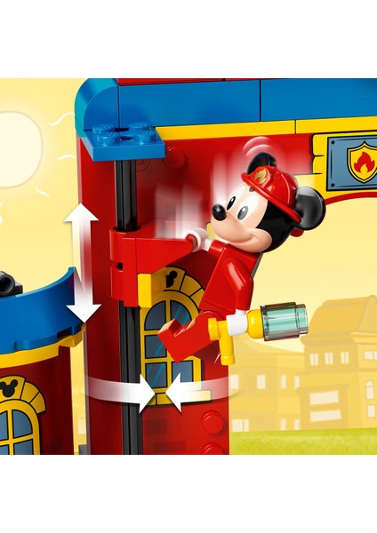 # Disney Mickey Arkadaşlarının İtfaiye Merkezi ve Kamyonu 10776 Eğlenceli İtfaiye Oyuncak Yapım Seti (144 Parça) fiyatları