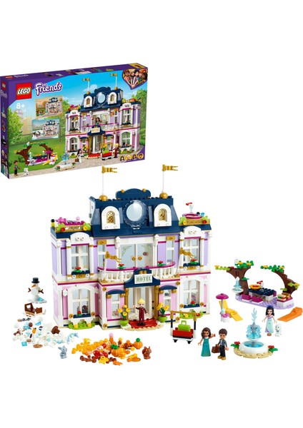 Friends Büyük Heartlake City Oteli 41684 Yapım Seti; Emma; Stephanie; River ve Amelia Mini Bebekleri Dahildir (1308 Parça)