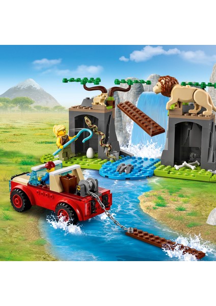 City Vahşi Hayvan Kurtarma Jipi 60301 Yapım Seti; Bir LEGO City Maceraları Çizgi Dizi Karakteri Içerir (157 Parça)