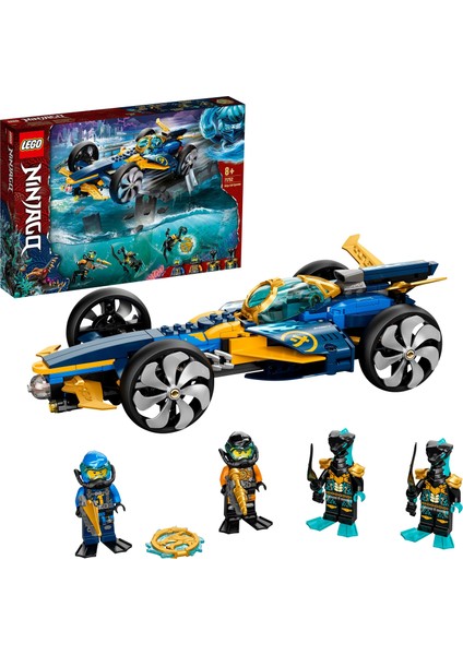 LEGO® Ninjago® Ninja Su Altı Motoru 71752 Yapım Seti; Nınjago Cole ve Jay Minifigürlü Amfibi Araba (356 Parça)