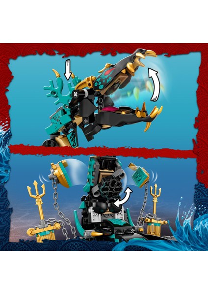 LEGO® Ninjago® Sonsuz Deniz Tapınağı 71755 Yapım Seti; Nınjago Kai ve Yılan Oyuncağı İçeren Su Altı Oyun Seti (1060 Parça)