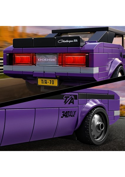 Speed Champions Mopar Dodge//SRT Top Fuel Dragster and 1970 Dodge Challenger T/A 76904 - Araba Sevenler İçin Koleksiyonluk Oyuncak Yapım Seti (627 Parça) indirimleri