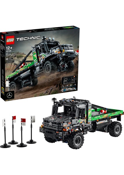 Technic 4x4 Mercedes-Benz Zetros Kamyon 42129 - 12 Yaş ve Üzeri Araç Sevenler İçin Uygulama Kumandalı Koleksiyonluk Yaratcı Oyuncak Yapım Seti (2110 Parça)