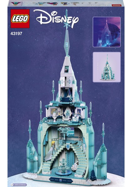 # Disney Buz Şatosu 43197 - Prensesleri Seven Çocuklar için Yaratıcı Oyuncak Yapım Seti (1709 Parça)