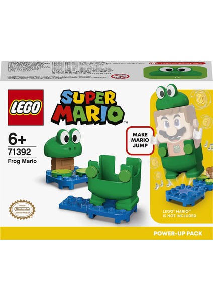 Super Mario# Kurbağalı Mario Kostümü 71392 - Yaratıcı Çocuklar için Koleksiyonluk Oyuncak Yapım Seti (11 Parça) modelleri