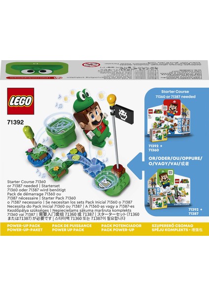 Super Mario# Kurbağalı Mario Kostümü 71392 - Yaratıcı Çocuklar için Koleksiyonluk Oyuncak Yapım Seti (11 Parça) fırsatları