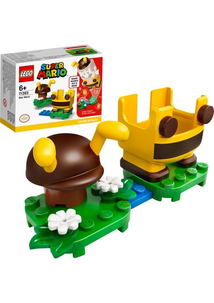 Super Mario# Arılı Mario Kostümü 71393 - Yaratıcı Çocuklar için Koleksiyonluk Oyuncak Yapım Seti (13 Parça)