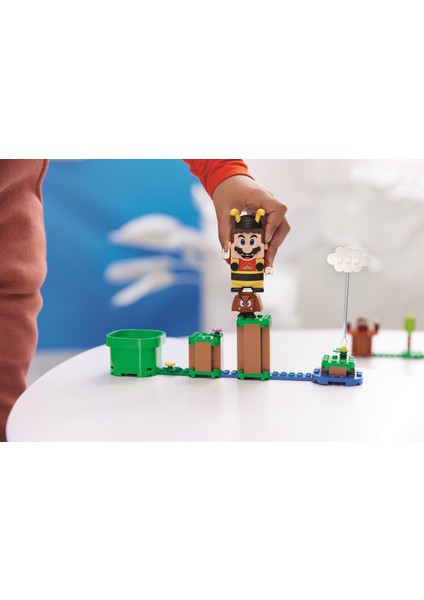 Super Mario# Arılı Mario Kostümü 71393 - Yaratıcı Çocuklar için Koleksiyonluk Oyuncak Yapım Seti (13 Parça)