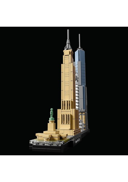 Architecture New York City 21028 - Seyahat, Mimari ve Tarih Meraklısı Yetişkinler için Koleksiyonluk Yapım Seti (598 Parça)