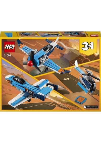 ® Creator 31099 3#ü 1 Arada Pervaneli Uçak