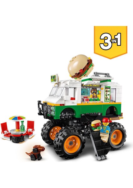 ® Creator 31104 3#ü 1 arada Canavar Hamburger Kamyonu