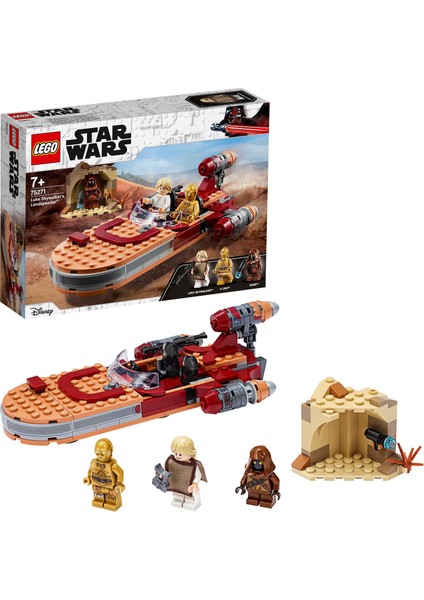 ® Star Wars# Luke Skywalker'ın Kara Motoru 75271 - Koleksiyonluk Yaratıcı Oyuncak Yapım Seti (236 Parça)