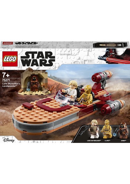 ® Star Wars# Luke Skywalker'ın Kara Motoru 75271 - Koleksiyonluk Yaratıcı Oyuncak Yapım Seti (236 Parça)