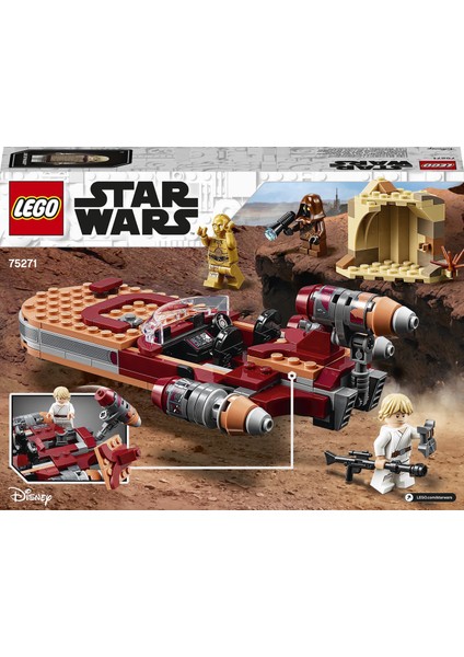 ® Star Wars# Luke Skywalker'ın Kara Motoru 75271 - Koleksiyonluk Yaratıcı Oyuncak Yapım Seti (236 Parça)