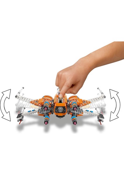 ® Star Wars# Poe Dameron'un X-wing Fighter#'ı 75273 - Star Wars# Sevenler için Koleksiyonluk Yaratıcı Oyuncak Yapım Seti (761 Parça)