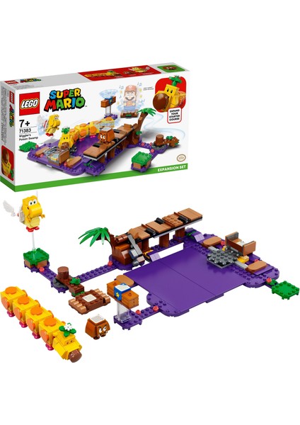 ® Super Mario# Wiggler#ın Zehirli Bataklığı Ek Macera Seti 71383 - Çocuklar için Koleksiyonluk Oyuncak Yapım Seti (374 Parça)