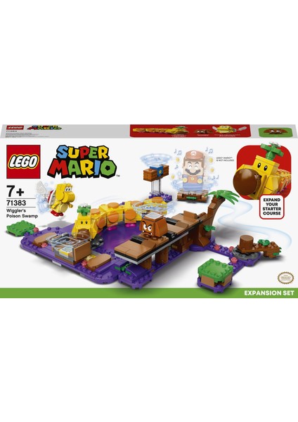 ® Super Mario# Wiggler#ın Zehirli Bataklığı Ek Macera Seti 71383 - Çocuklar için Koleksiyonluk Oyuncak Yapım Seti (374 Parça)