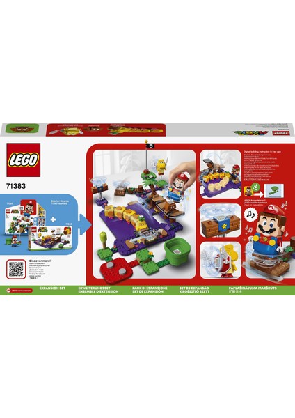 ® Super Mario# Wiggler#ın Zehirli Bataklığı Ek Macera Seti 71383 - Çocuklar için Koleksiyonluk Oyuncak Yapım Seti (374 Parça)