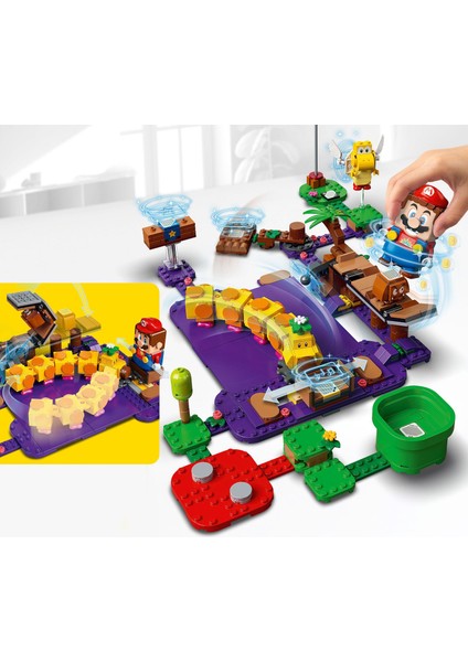 ® Super Mario# Wiggler#ın Zehirli Bataklığı Ek Macera Seti 71383 - Çocuklar için Koleksiyonluk Oyuncak Yapım Seti (374 Parça)