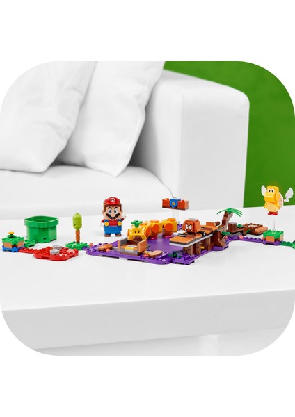 ® Super Mario# Wiggler#ın Zehirli Bataklığı Ek Macera Seti 71383 - Çocuklar için Koleksiyonluk Oyuncak Yapım Seti (374 Parça)