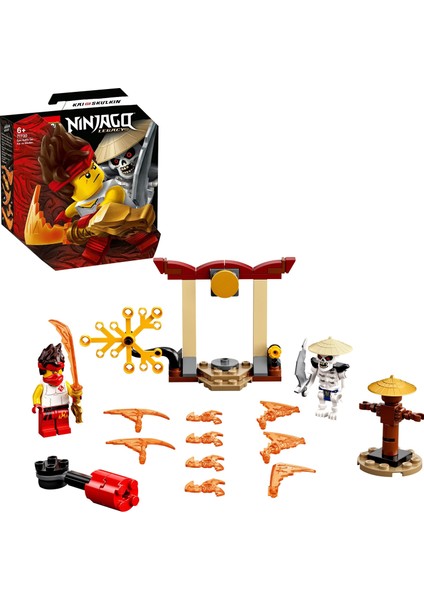 LEGO® NINJAGO® Efsanevi Savaş Seti # Kai ile Skulkin 71730 - Dönen Savaş Oyuncağı İçeren Yapım Seti (61 Parça)