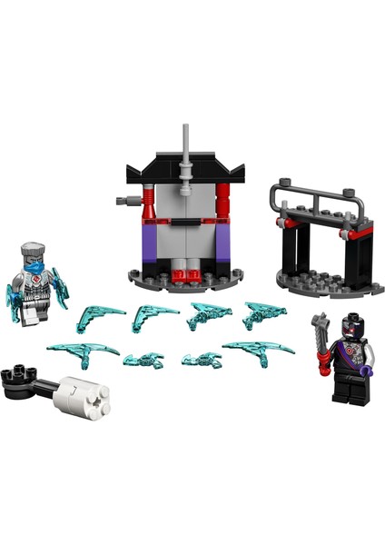 NINJAGO® Efsanevi Savaş Seti # Zane ile Nindroid 71731 - Dönen Savaş Oyuncağı İçeren Ninja Yapım Seti (56 Parça) fiyatları