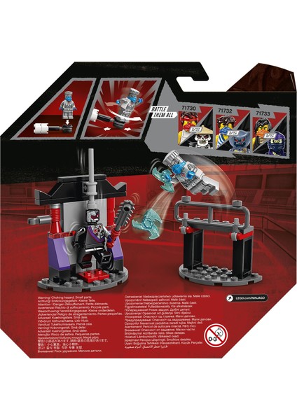 NINJAGO® Efsanevi Savaş Seti # Zane ile Nindroid 71731 - Dönen Savaş Oyuncağı İçeren Ninja Yapım Seti (56 Parça) fırsatları
