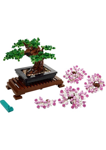 ICONS Bonsai Ağacı 10281 - Yetişkinler İçin Bitki Figürü İçeren Sergilenebilir Yaratıcı Model Yapım Seti (878 Parça)