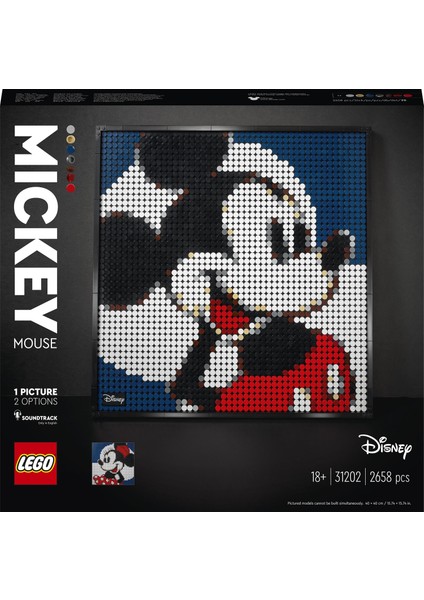 Art # Disney#s Mickey Mouse 31202 - Yetişkinler için Duvar Dekoru Yapım Seti (2658 Parça)