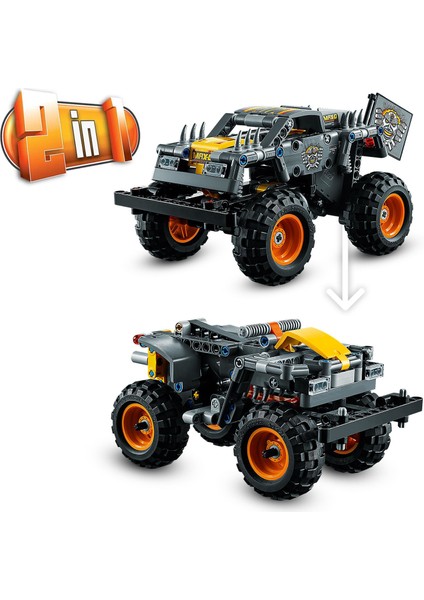 Technic Monster Jam® Max-D® 42119 - Çocuklar için Canavar Kamyon Oyuncak Yapım Seti (230 Parça)