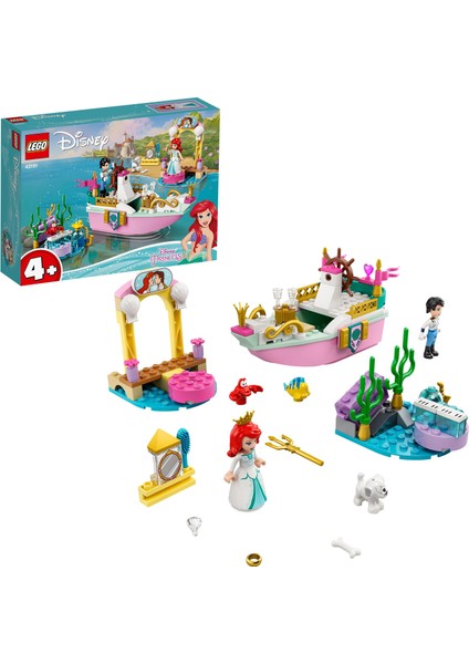 LEGO® l Disney Princess# Ariel#in Kutlama Teknesi 43191 - Çocuklar İçin Yaratıcı Oyuncak Yapım Seti (114 Parça)