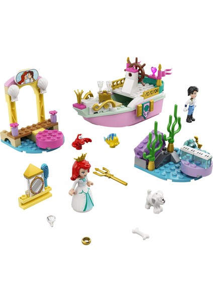 LEGO® l Disney Princess# Ariel#in Kutlama Teknesi 43191 - Çocuklar İçin Yaratıcı Oyuncak Yapım Seti (114 Parça)