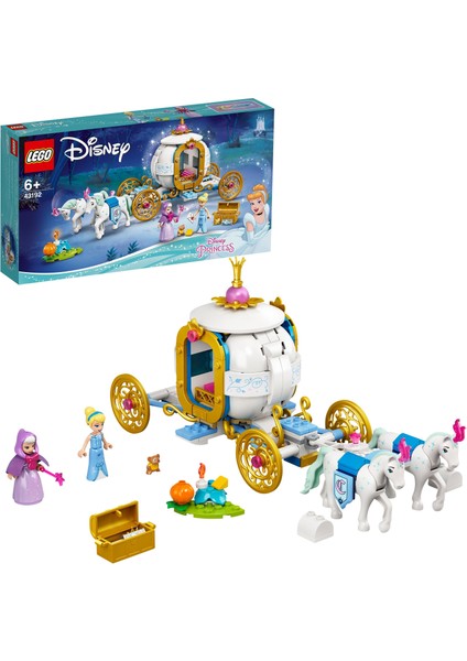® # Disney Sindirella'nın Kraliyet Arabası 43192; Harika bir Hediye Olan Yaratıcı bir Yapım Seti (237 Parça)