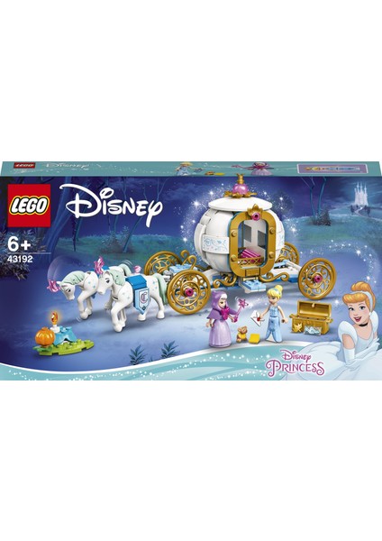 ® # Disney Sindirella'nın Kraliyet Arabası 43192; Harika bir Hediye Olan Yaratıcı bir Yapım Seti (237 Parça)