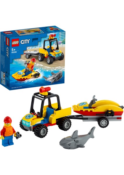 LEGO® City Plaj Kurtarma ATV'si 60286 - Çocuklar İçin Yaratıcı Oyuncak Yapım Seti (79 Parça)