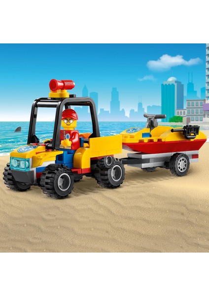 LEGO® City Plaj Kurtarma ATV'si 60286 - Çocuklar İçin Yaratıcı Oyuncak Yapım Seti (79 Parça)