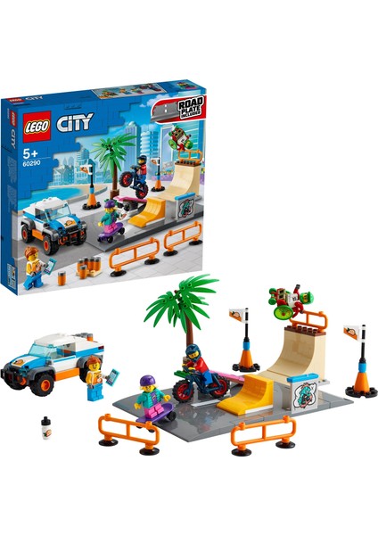 ® City Kaykay Parkı 60290 - Çocuklar için Oyuncak Yapım Seti(195 Parça)