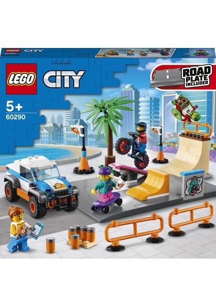 ® City Kaykay Parkı 60290 - Çocuklar için Oyuncak Yapım Seti(195 Parça) modelleri
