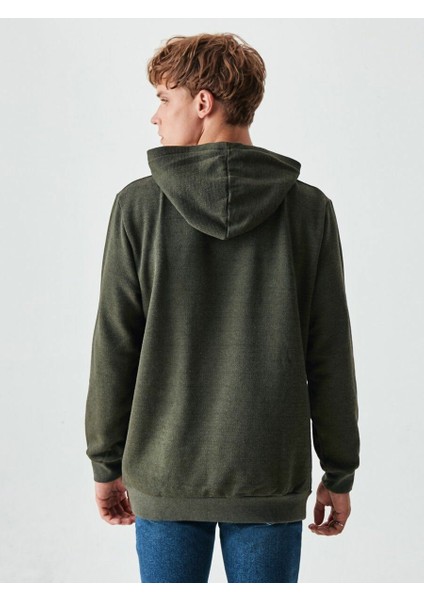 Rıgoma Erkek Kapüşonlu Baskılı Sweatshirt