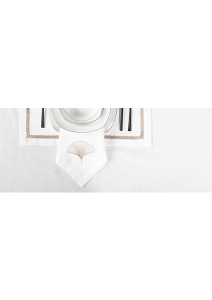 Caka Home 2'li Peçete Zikzak Nakışlı Keten Efektli modelleri