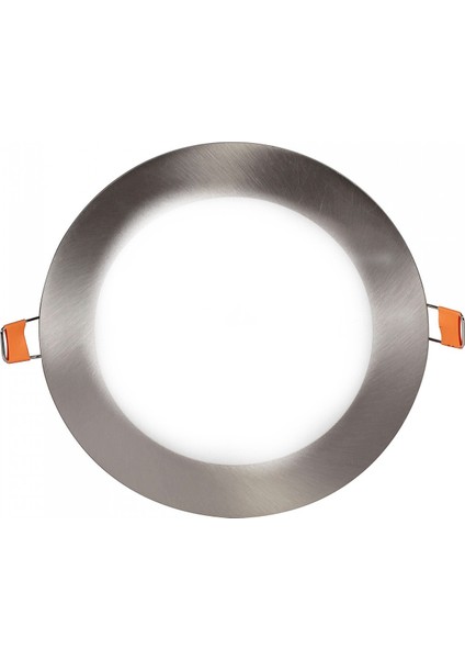 18W Saten Kasa Yuvarlak Panel LED Armatür Beyaz