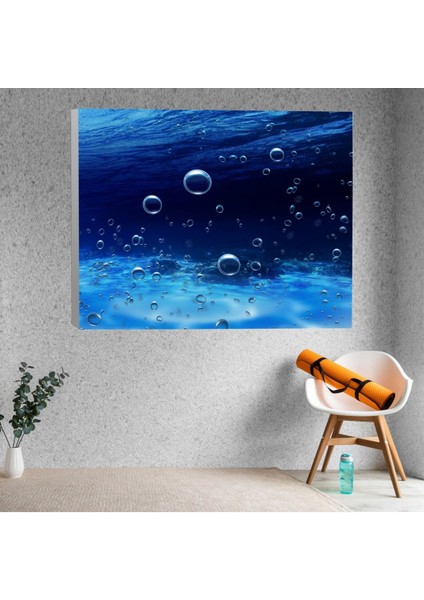 Kabarcıklı Su Temalı Kanvas Tablo
