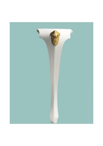 Lükens 75 cm Beyaz-Gold Ekstra Sağlam Plastik Masa ve Dresuar Ayağı