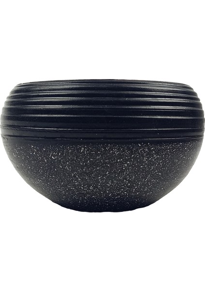 Ev Dekorasyon Siyah Granit Küp Aranjman Saksı Saksılık Salon Çiçeklik